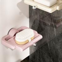 Caja de jabón giratoria con ventosa estilo crema, soporte para jabonera no perforado montado en la pared, estante de almacenamiento de jabón extraíble impermeable - details 8
