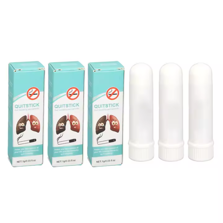 Inhalador de palo rápido para dejar de fumar, 3 piezas, 0,04 Oz, alivia las molestias, mejora la limpieza respiratoria, reparación - 1