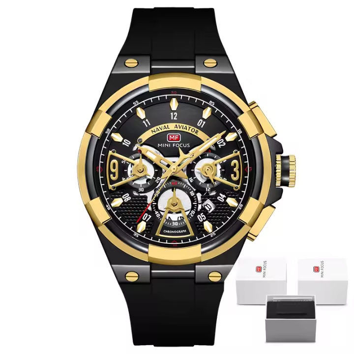 Reloj de Hombre Moderno – Carátula Hueca Flotante, Impermeable, Estilo Casual - 1