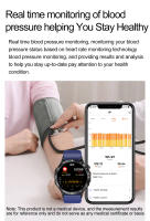 2025 Nuevo ET381 Smartwatch Asistente de voz ECG Electrocardiograma Detección de glucosa en sangre no invasiva Pantalla AMOLED Compatible con Android IOS Smartwatch - details 11