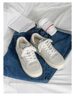 Zapatos deportivos transpirables de primavera para hombre, de estilo informal, con cordones, versátiles y de suela gruesa, de estilo sencillo, color blanco - details 7