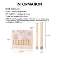 Juego de lápices para sombra de ojos, 12 piezas, maquillaje mate, resistente al agua, barra abrillantadora, crayón, MOCA del desierto, color Beige y dorado - details 2