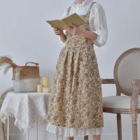Delantal de cocina de algodón con estampado Floral, delantal de trabajo doméstico de estilo francés, delantal elegante suave para tienda de flores, cafetería - details 13
