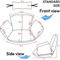 Cojín de Silla Hamaca Colgante de Huevo Pouf Impermeable Para Jardín Patio Alfombrilla de Cabeza - details 2
