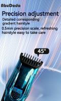 Afeitadora de Cepillo Cargable USB Cortapelos Inteligente Lavable Clippers de Barbero - details 4