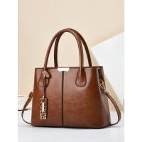 SOMY Bolsos Retro de Color sólido para mujer, elegante bolso cruzado de cuero PU, monederos de oficina y trabajo de moda - details 0