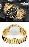 Reloj de Pulsera de Acero Inoxidable Estilo Casual Multifuncional Chronógrafo de Cuarzo - details 14
