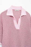 Conjunto de Moda para Mujer OUWU Camisa con Cuello de Raya y Pantalones Cortos Elásticos - details 29