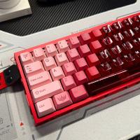 Llama roja dragón tecla PBT sublimación de cinco lados + PC transparente doble hechizo rojo transparente adecuado para teclado mecánico eje magnético (teclado no incluido) - details 6