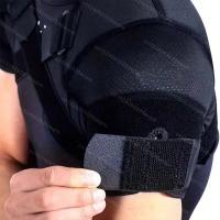 Correa de soporte de hombro ajustable, doble vendaje, compresión cruzada, protector de hombro, vendaje de corrección de postura - details 3