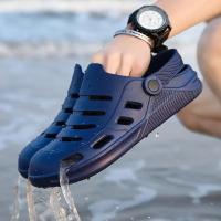 Zapatillas de Moda para Hombre Sandalias de Playa Antideslizantes con Suela Gruesa Zuecos de EVA - details 2