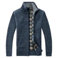 Chaqueta de Punto Gruesa para Hombres Estilo Casual de Invierno Cardigan de Lana con Cremallera Completa - details 4