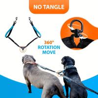 Correa Doble para Perros Mango Acolchado Correa de Entrenamiento para Perros Grande y Mediano - details 2