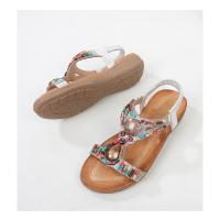 Sandalias de Mujer Verano 2025 |   Zapatos Bohemios Étnicos con Cristales |   Sandalias Deportivas Playa Suela Blanda Antideslizante - Moda Elegante y Confort - details 47