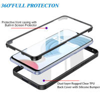 Funda Protectora Doble Cara 360 para OPPO Realme C30 C33 C21 C25 9i Find X5 Ultra Delgada Transparente Anti-caídas con Protección Completa - details 1