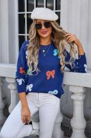 Suéter corto de punto para mujer, jersey de cuello redondo Kawaii, ropa informal ligera, tendencia de ventas - details 13