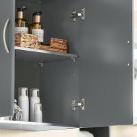 Armario Auxiliar Multiusos de Pared Mueble Baño Colgar Armario Suspendido con 2 Puertas Blanco 60 x 30 x 60 cm - details 51