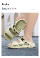 Sandalias para hombre 2025 verano nuevo color a juego de gran tamaño transpirable suela gruesa antideslizante talla de pareja zapatillas abiertas modelos de hombre - details 0