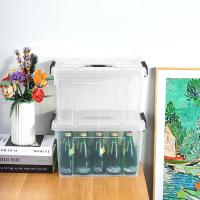 Caja de Almacenamiento de Plástico Transparente Segura y Duradera 90L*4 Diseño Apilable Resistente - details 24