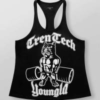 Chaleco de viga longitudinal para gimnasio, fitness, ejercicio muscular, logotipo - details 3