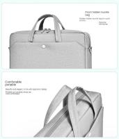 Computer bag, handheld safety airbag, file bag, public document bag, splash proof large capacity men's and women's shoulder bag, 14/15.6 inches - details 17