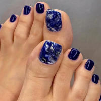 ARTAUG Set De 24 Uñas Postizas Cortas Cuadradas Rojo Vino Solido Cubiertas Completo Uñas Postizas Para Verano Uñas Fake Delicadas - details 6