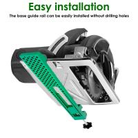 Abrazadera de posicionamiento de mano ajustable, Clip de fijación rápida ABS ligero, guía de Base verde, guía de borde para trabajador - details 7