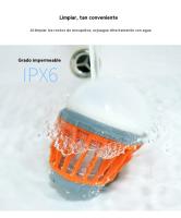 Lampara mata mosquitos impermeable al aire libre Portátil multifunción carpa faroles de camping recargable LED - details 5