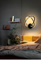 Lámpara LED de pared para decoración del hogar, luz de noche moderna y sencilla, minimalista, para mesita de noche, dormitorio y sala de estar - details 0