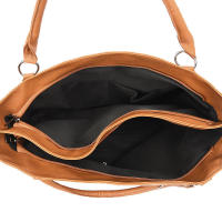 Bolso bandolera grande de piel sintética con estampado de calavera punk y hombro apilado gótico para mujer - details 7