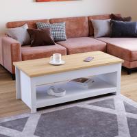 Mesa de café, Madera de ingeniería, Gris, H 40,5 x W 105 x D 47 Cm - details 8