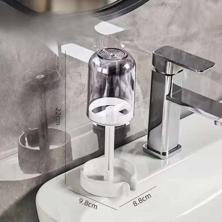 Diseño de drenaje de soporte multifuncional para cepillo de dientes con cubierta antipoop - 1