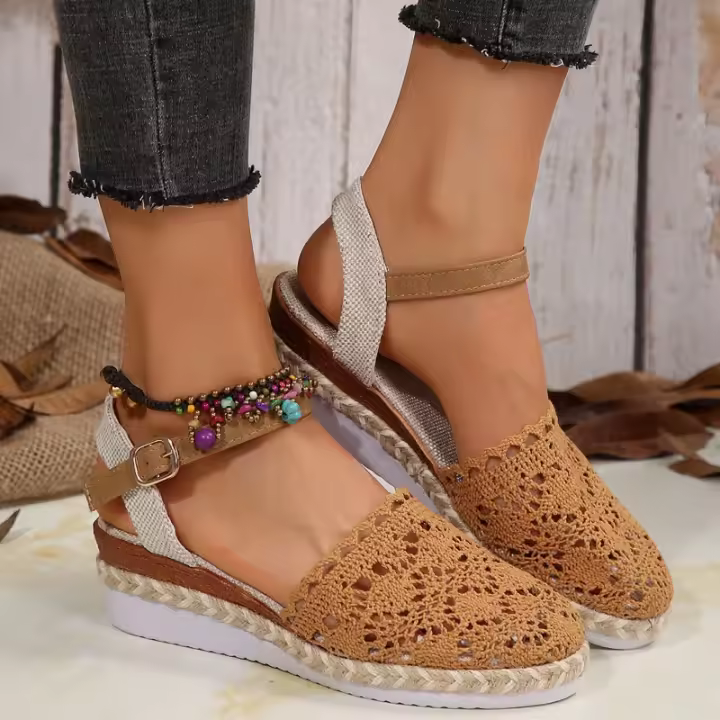 Sandalias de tacón de cuña de verano para mujer - 1