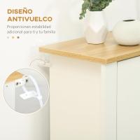 Zapatero moderno para recibidor de entrada para 12 pares de zapatos con cajones abatibles y estantes ajustables, zapatero estrecho para pasillo, blanco. - details 6