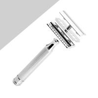 Afeitadoras de Seguridad Individuales de Calidad Premium con Blade de Doble Borde para Hombres con Soporte para Afeitadoras y 5 Cuchillas de Platino - details 2