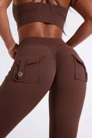 DAYS FIT JOY Pantalones de mujer con bolsillos, pantalones deportivos de cintura alta para yoga, levantamiento de cadera, secado rápido, ejercicio de carrera, - details 2
