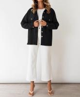 Otoño e Invierno Nueva Chaqueta Casual Ligera con Bolsillo de Diamante de Color Sólido para Mujer - details 13