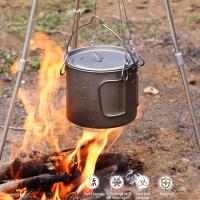 Taza de camping ultraligera con tapa y asa plegable, utensilios de cocina para exteriores, mochilas y picnics - details 14