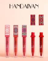 Gloss de Labios Mate Rosa Estilo Bohemio Duradero Impermeable Labial Hidratante No Pegajoso de Color Vibrante - details 0