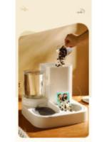 Alimentador automático para gatos y mascotas, dispensador de agua de gran capacidad, separación seca y húmeda, contenedor de alimentos, suministros para mascotas - details 1