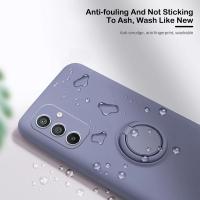 Funda de Silicona Líquida Magnética para Samsung A55 5g Cubierta de Teléfono con Soporte de Anillo - details 4