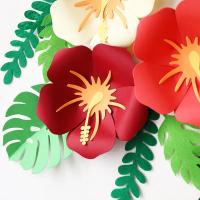 Flores artificiales de papel gigante para decoración del hogar, rosas para boda, fiesta de cumpleaños, telón de fondo, manualidades de papel para guardería - details 4