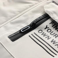 Chaqueta impermeable con capucha para hombre, abrigo informal a la moda, para exteriores, primavera y otoño - details 13