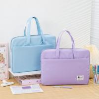 Bolsa de almacenamiento de documentos de gran capacidad, organizador de archivos A4 de tela Oxford de doble capa con asa, bolsa de almacenamiento de libros impermeable - details 20