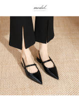 Zapatos planos con correa puntiaguda simples y versátiles - details 8