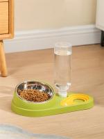 Cuenco piezas para gatos, comedero para mascotas, tazón de comida para perros y gatos, dispensador de agua, tazón doble, plato a - details 2
