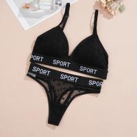 2 unids/set de sujetadores de encaje sexis para mujer, bragas brasileñas con perspectiva de cintura baja, sujetador suave inalámbrico para mujer, conjunto de sujetadores push-up para mujer - details 7