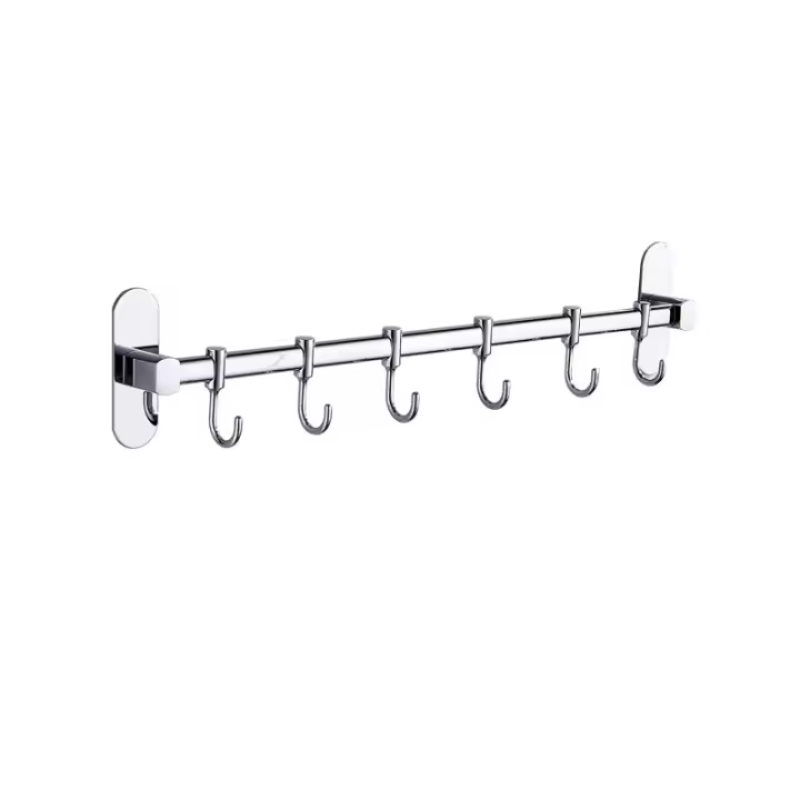 Estante de almacenamiento de acero inoxidable para cocina, colgante de pared para cuchillos, multifunción, sin perforaciones - 1