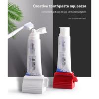 Exprimidor de pasta de dientes, dispensador giratorio multifuncional, Soporte para Baño eficiente, 1 unidad - details 0