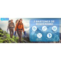 bastón trekking plegable